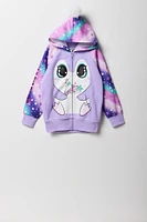 Girls Penguin Zip-Up Character Hoodie