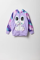 Girls Penguin Zip-Up Character Hoodie