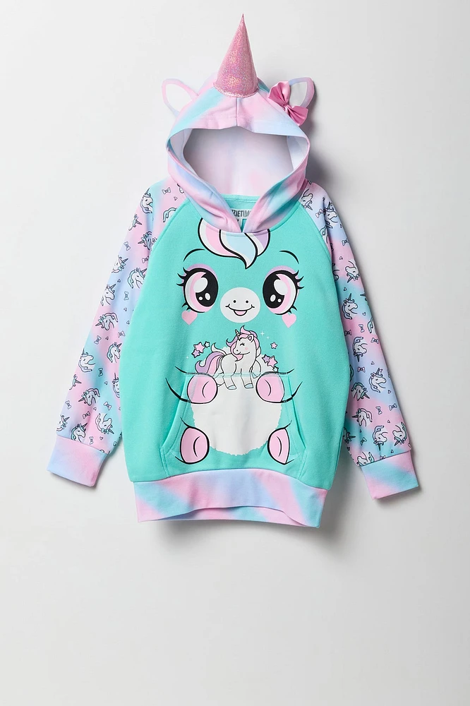 Girls Unicorn Character Hoodie