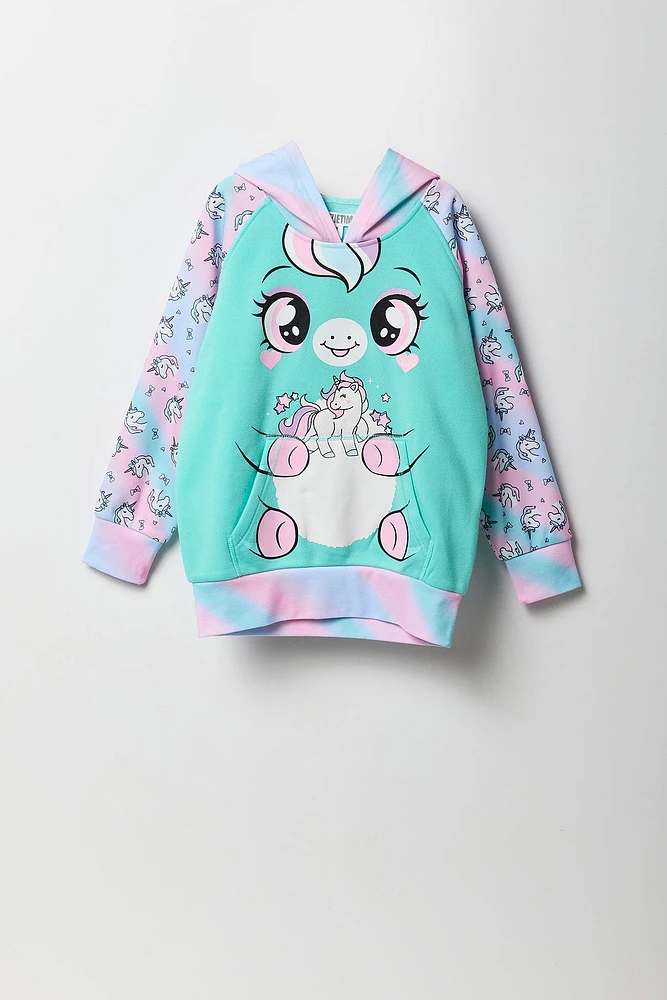 Girls Unicorn Character Hoodie