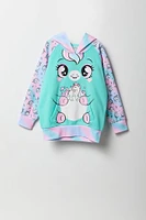 Girls Unicorn Character Hoodie