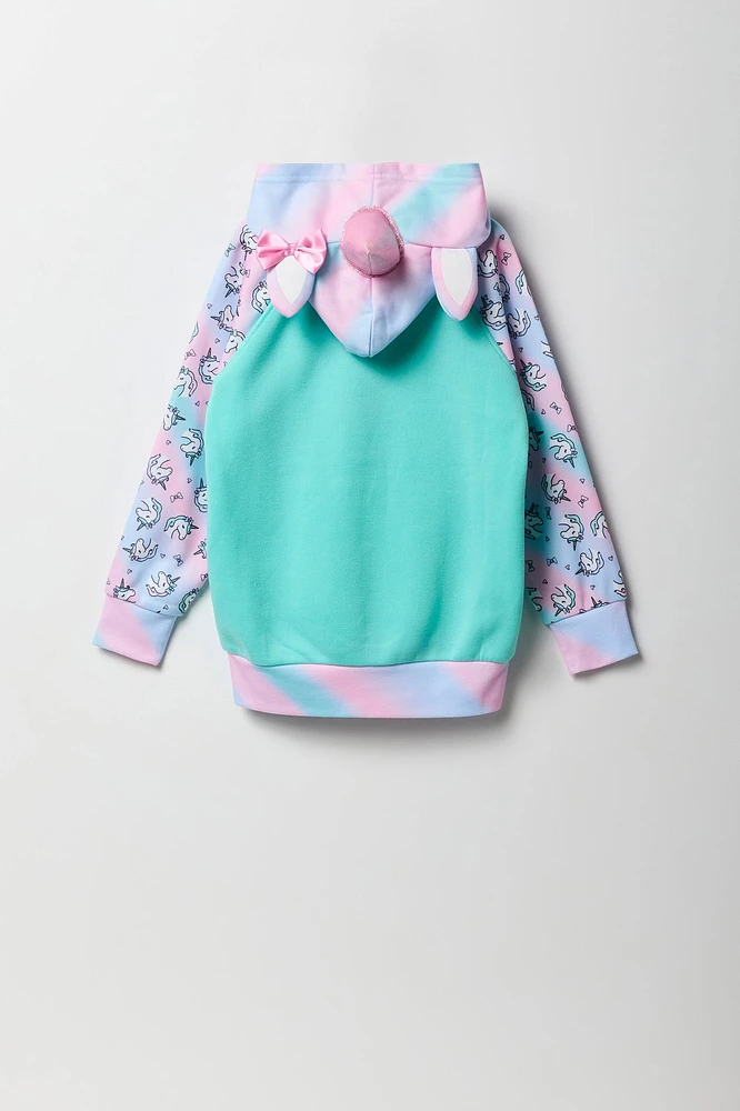 Girls Unicorn Character Hoodie