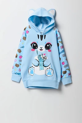 Girls New York Cat Character Hoodie