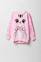 Girls Ballet Cat Character Hoodie