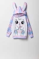 Girls Bunny Character Hoodie