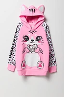 Girls Cheetah Character Hoodie