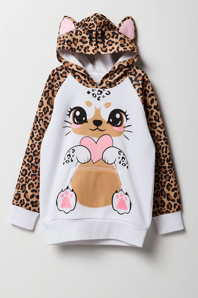 Girls Cheetah Character Hoodie