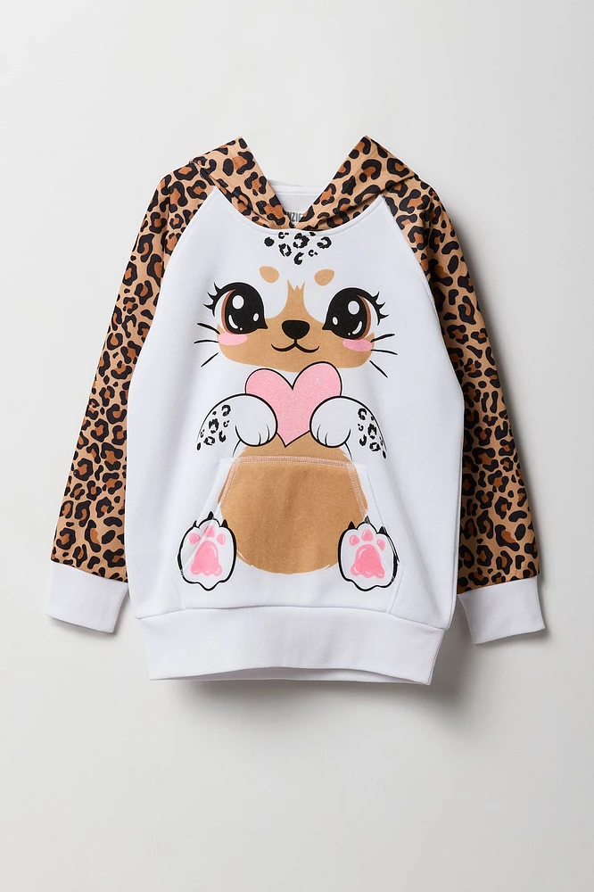 Girls Cheetah Character Hoodie