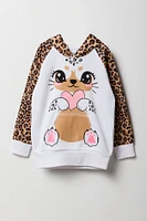 Girls Cheetah Character Hoodie