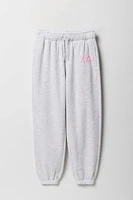 Girls Cute Graphic Fleece Jogger