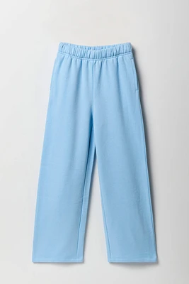 Pantalon d'entraînement à jambe large en molleton pour fille