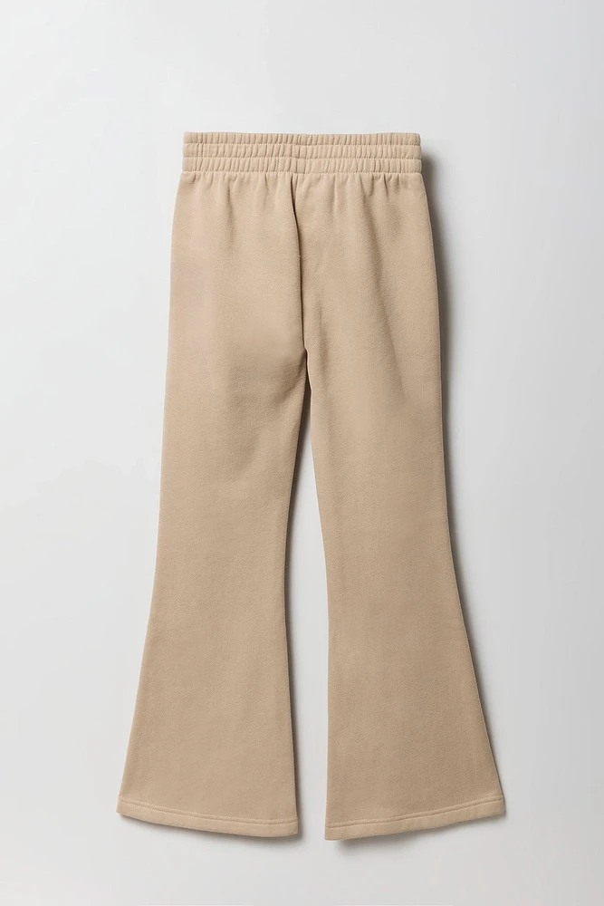 Pantalon d'entraÃ®nement Ã  jambe Ã©vasÃ©e en molleton pour fille