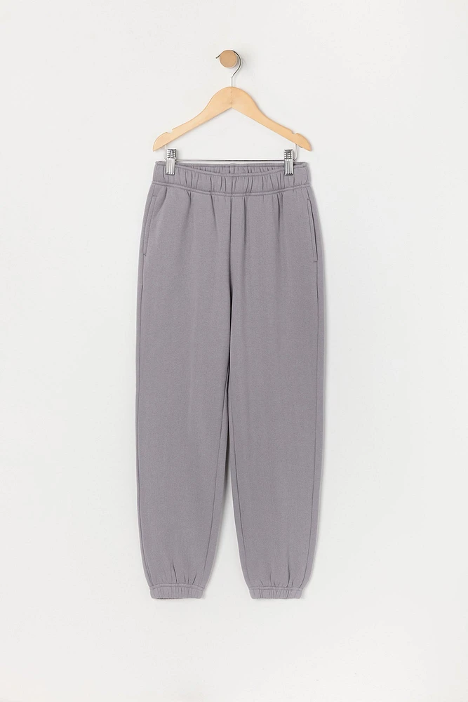 Girls Oversized Fleece Jogger