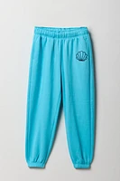 Girls Embroidered Fleece Jogger