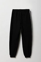 Girls Side Striped Fleece Jogger