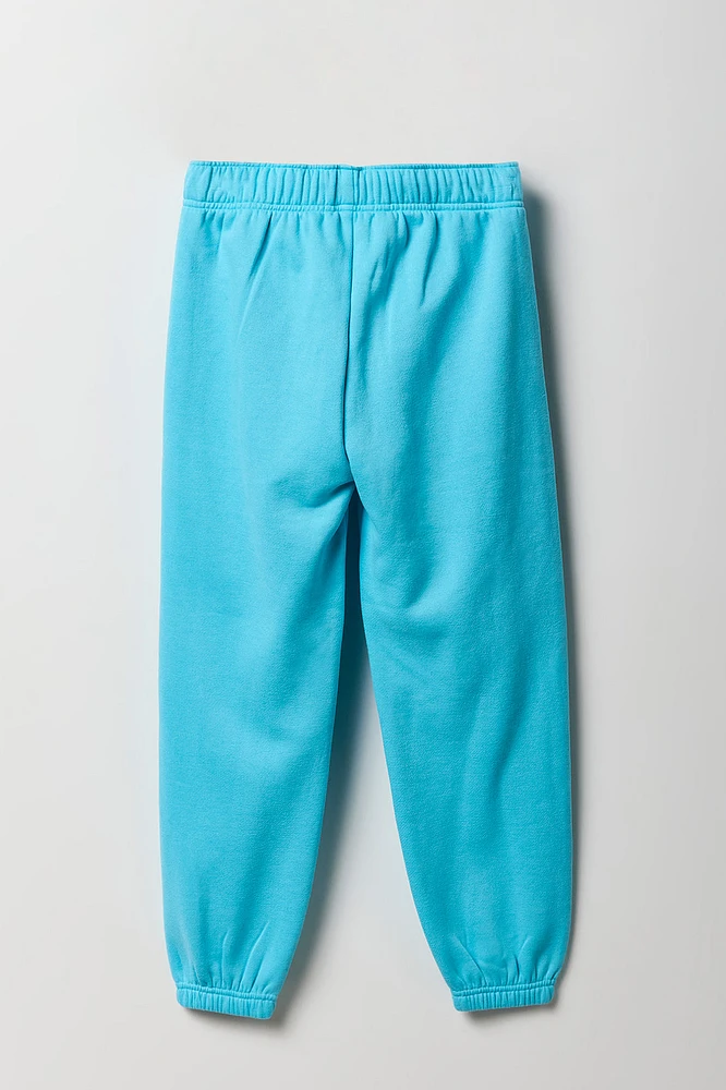Girls Embroidered Fleece Jogger