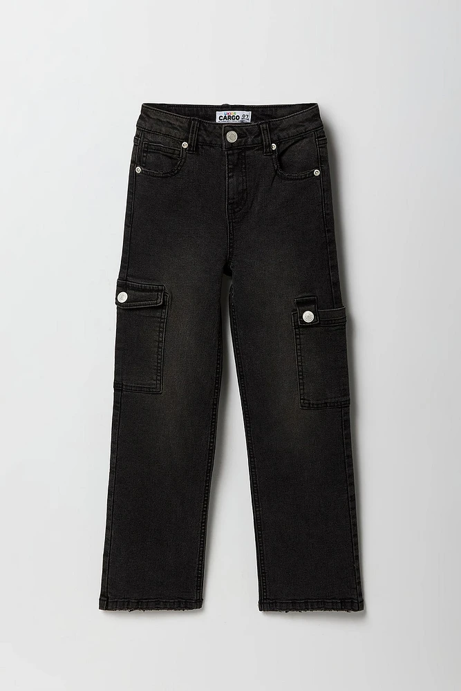Jean cargo pour fille