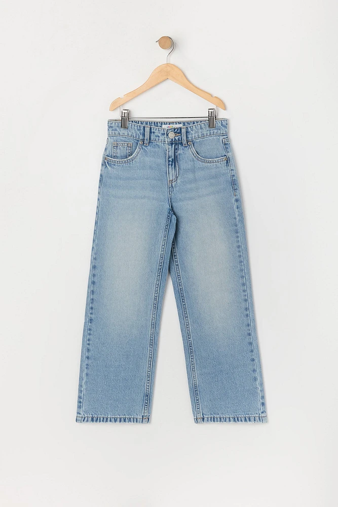 Jean baggy taille basse pour filles