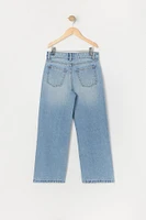 Jean baggy taille basse pour filles