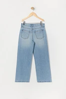 Jean baggy taille basse pour filles