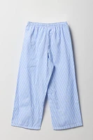 Girls Poplin Wide Leg Pant