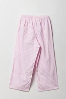 Girls Poplin Wide Leg Pant