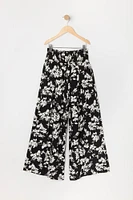 Girls Floral Print Palazzo Pant