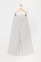 Girls Polka Dot Print Palazzo Pant