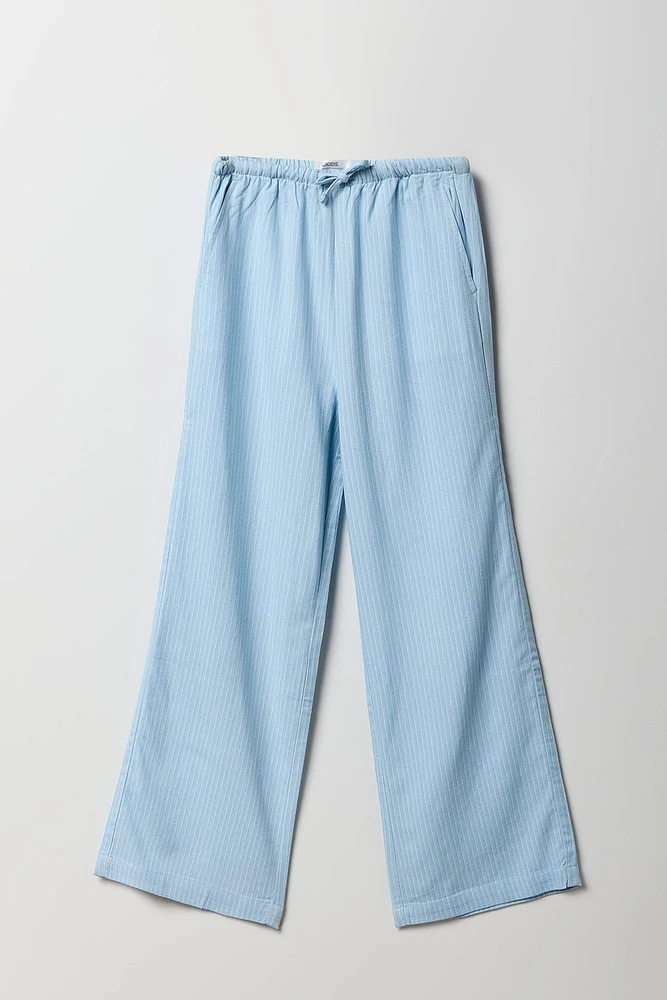 Girls Linen Wide Leg Pant