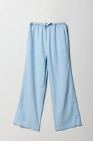 Girls Linen Wide Leg Pant