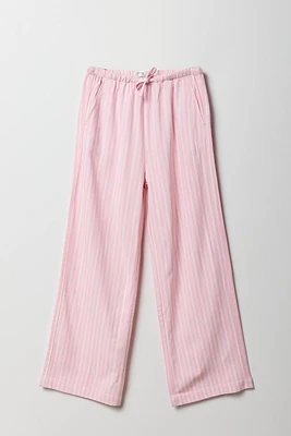 Pantalon à jambe large en lin pour fille
