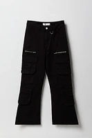 Girls Multi Pocket Flare Cargo Pant