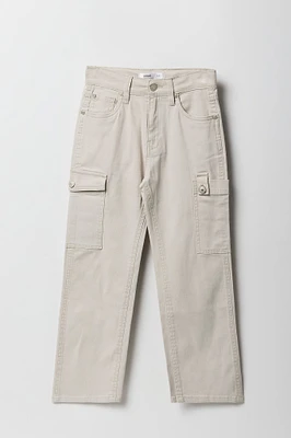 Pantalon cargo à jambe droite pour fille