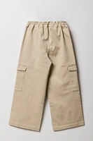 Pantalon cargo à taille plissée avec barillet pour fille