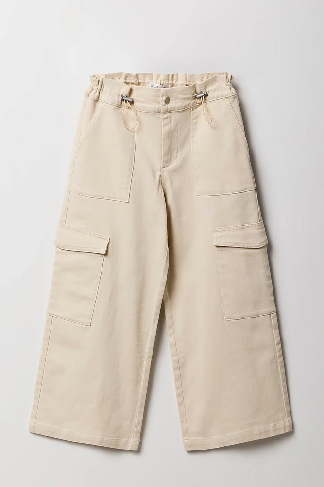 Girls Paperbag Toggle Cargo Pant