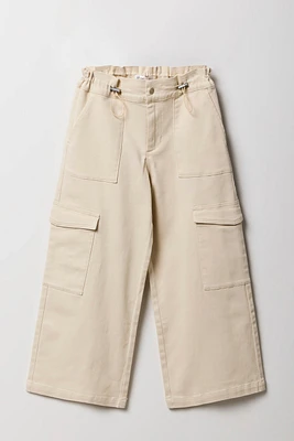 Girls Paperbag Toggle Cargo Pant