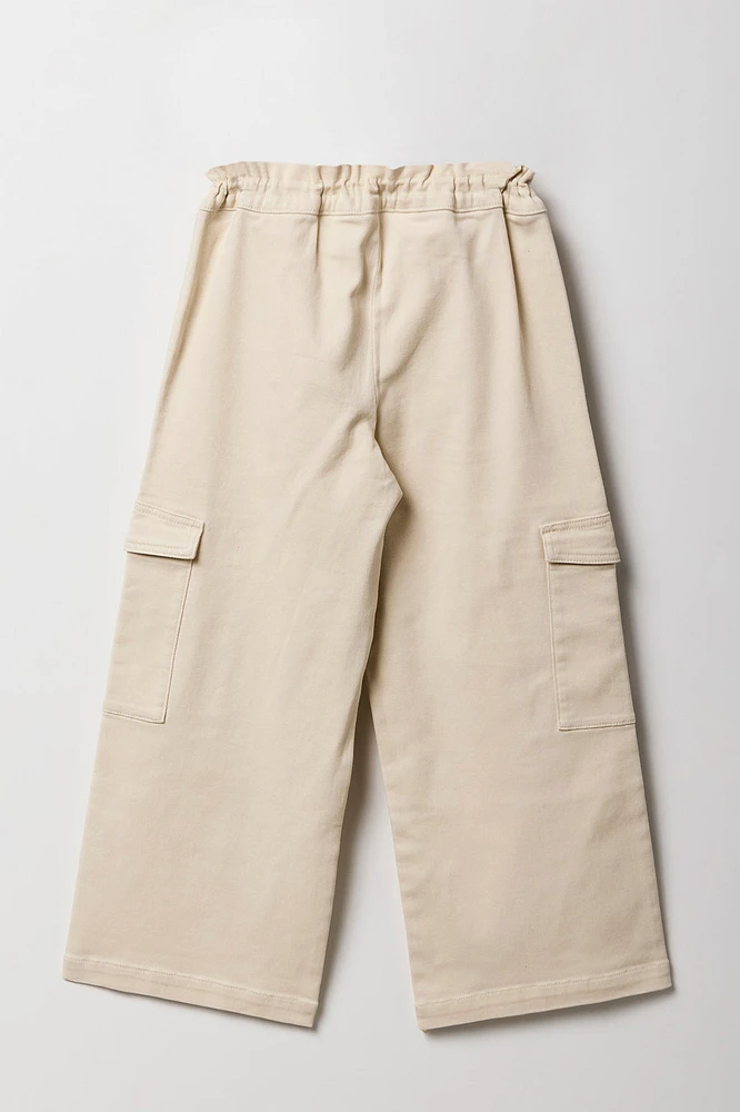 Girls Paperbag Toggle Cargo Pant