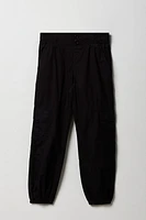Girls Elastic Waist Cargo Jogger