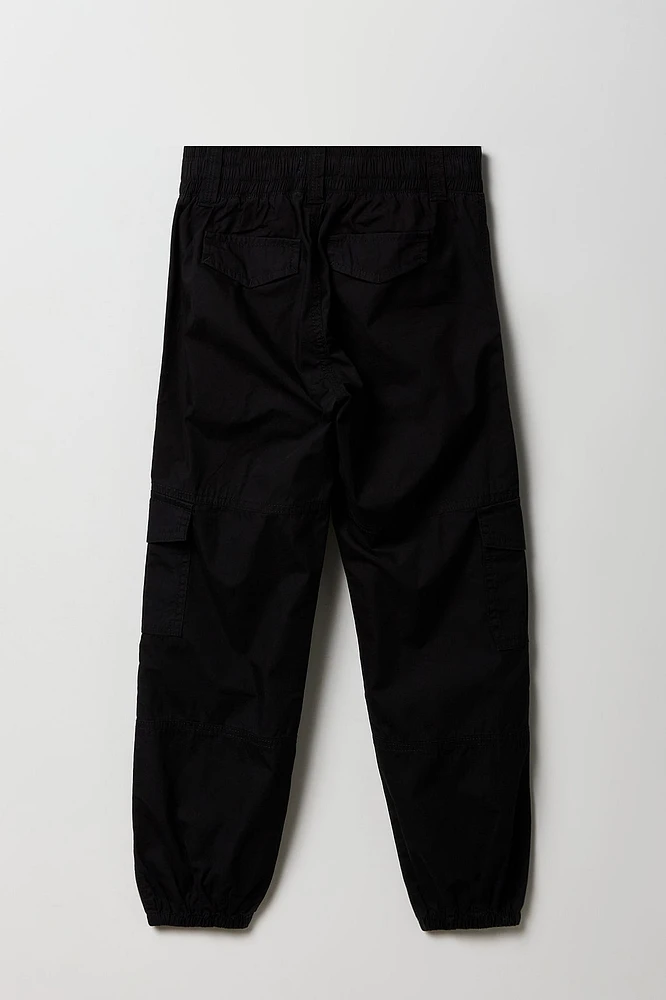 Girls Elastic Waist Cargo Jogger