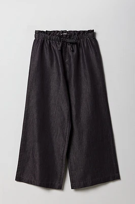 Girls Chambray Wide Leg Pant