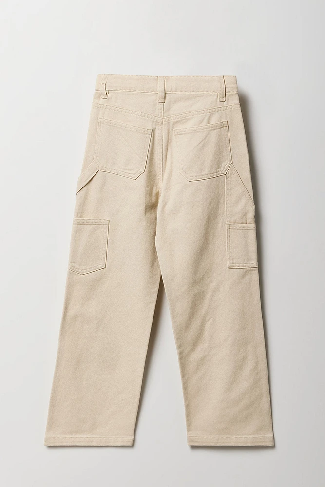 Girls Baggy Denim Carpenter Pant