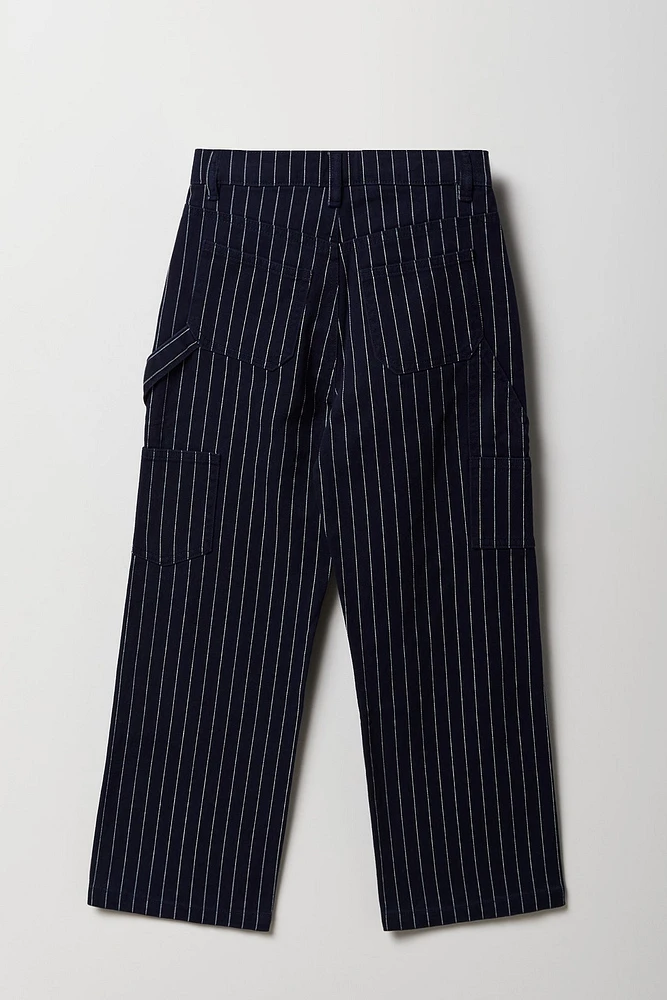 Pantalon de menuisier ample en denim pour fille