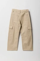 Pantalon cargo ample à jambe droite pour fille