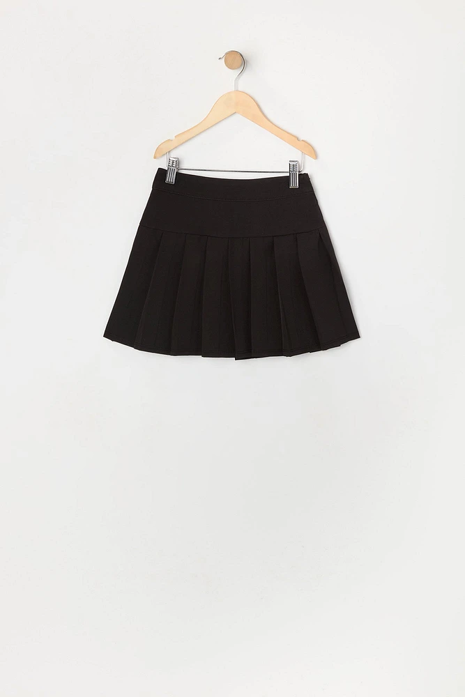 Girls Pleated Mini Skort