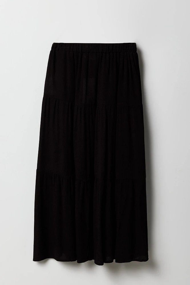 Girls Tiered Maxi Skirt