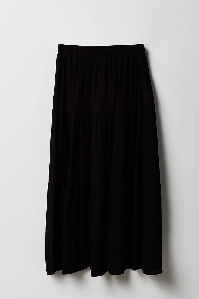 Girls Tiered Maxi Skirt