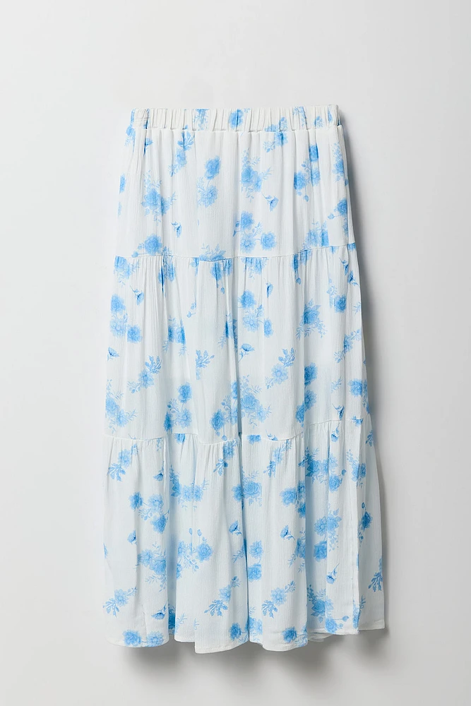 Girls Tiered Maxi Skirt