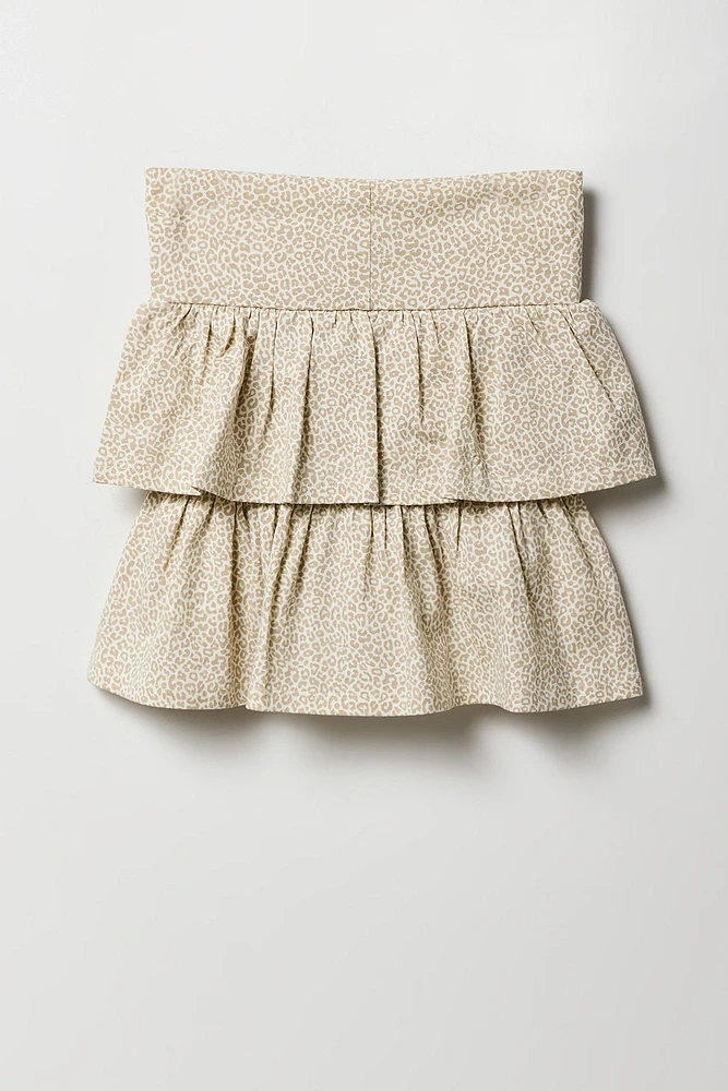 Girls Tiered Ruffle Skort