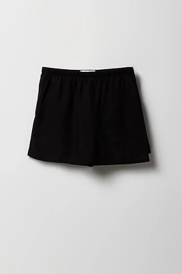 Jupe-short en lin pour fille