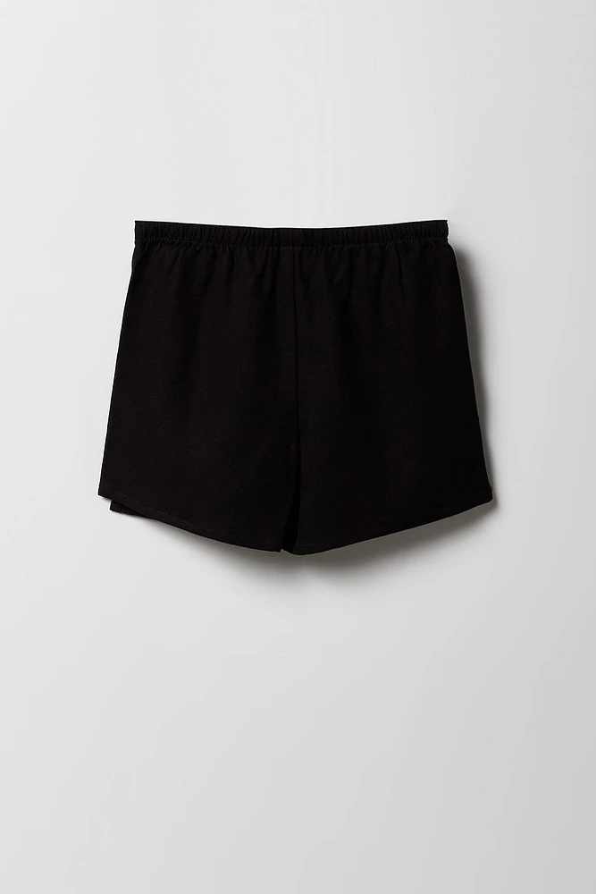 Jupe-short en lin pour fille